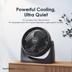 SmartTableFan Ventilateur de table puissant et rafraîchissant