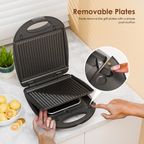 SmartSandwichMaker Plus 1200W with Detachable Cooking Plates