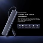 PowerTrans USB-C Hub 7-in-1 Multi-Functional Adapter Docking Station