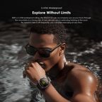 Watch GT 1.43" AMOLED 3ATM GPS Smart Watch with 2 Replaceable Straps