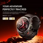 Watch GT 1.43" AMOLED 3ATM GPS Smart Watch with 2 Replaceable Straps