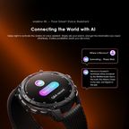 Watch GT 1.43" AMOLED 3ATM GPS Smart Watch with 2 Replaceable Straps