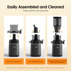 EasyJuice 108mm Diameter 800ML Slow Juicer