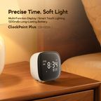 ClockPoint Plus Réveil numérique rechargeable à éclairage tactile