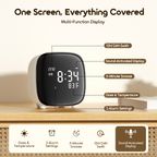 ClockPoint Plus Réveil numérique rechargeable à éclairage tactile