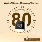 ClockPoint Plus Réveil numérique rechargeable à éclairage tactile