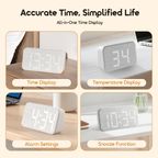 ClockPoint Air Rechargeable Alarm Clock