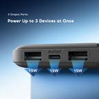 10000mAh Power Bank Efficient Slim PowerFlow L1