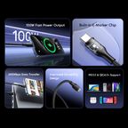 RobustLine Type-C to Type-C 1M 5A Data Cable