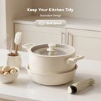 PureHarvest Set Versatile Convenient Ceramic Cookware Set (17pcs)