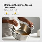 Tri-Ply Set Durable Versatile Stainless Steel Cookware Set(6pcs)