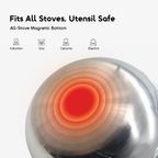 ChefFlare Durable Premium Stainless Steel Deep Fry Pan