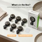 SnapMount Easy Install Heavy-Duty Vacuum Suction Cup Hooks (6pcs)