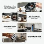 BrewDrip Safe Heating User-friendly Drip Coffee Maker
