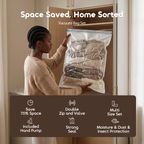 VacEase 6 pcs Compact Durable Vacuum Storage Bags