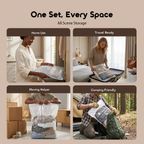 VacEase 6 pcs Compact Durable Vacuum Storage Bags