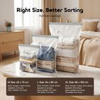 VacEase 6 pcs Compact Durable Vacuum Storage Bags