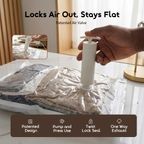 VacEase 6 pcs Compact Durable Vacuum Storage Bags