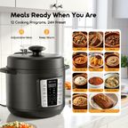 KitchNova 1200W Safe Reliable Multi-Function Pressure Cooker
