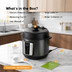 KitchNova 1200W Safe Reliable Multi-Function Pressure Cooker