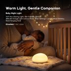 GlowNest Skin Friendly Silicone Baby Night Light