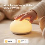 GlowNest Skin Friendly Silicone Baby Night Light