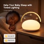 GlowNest Skin Friendly Silicone Baby Night Light