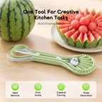 Fruit Carving and Melon Baller Tool Versatile Creative 6 in 1 Fruit Tool Set