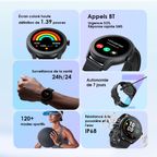 Watch 2R Montre intelligente TFT IP68 de 1,39 pouces