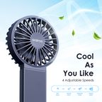 Smart Handheld Fan Dual Blades Foldable Fan