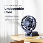 Smart Handheld Fan Dual Blades Foldable Fan