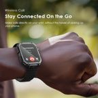 Watch Nova V ساعة فيديو عالية الدقة مقاس 2.01 بوصة تواجه ساعة ذكية