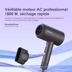 SmartHairDryer 1800W d'ions négatifs  sèche-cheveux