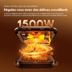 SmartAirFryer Friteuse à air intelligente visible de 1500 W