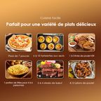 SmartAirFryer Friteuse à air intelligente visible de 1500 W