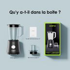 SmartBlender Sleek Mixeur 1,5L à 2 Vitesses