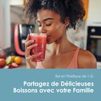 SmartBlender Sleek Mixeur 1,5L à 2 Vitesses