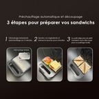 SmartSandwichMaker 750W Appareil à Sandwiches