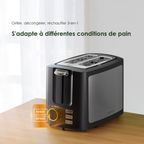 SmartToaster 950W Grille-pain 3-en-1 avec