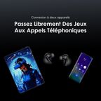 SpaceBuds Ecouteurs à réduction de bruit ANC 50dB avec personnalisation des commandes vocales