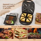 SmartSandwichMaker 2 1200W avec plaques de cuisson amovibles
