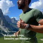 Watch 5N Montre intelligente TFT IP68 de 2.01 pouces