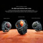 Watch GT Montre connectée GPS AMOLED 3ATM 1,43" avec deux bracelets interchangeables