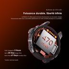 Watch GT Montre connectée GPS AMOLED 3ATM 1,43" avec deux bracelets interchangeables