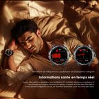 Watch GT Montre connectée GPS AMOLED 3ATM 1,43" avec deux bracelets interchangeables