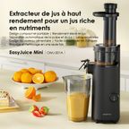 EasyJuice Mini Presse-agrumes lent portable