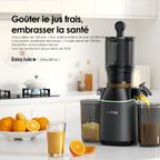 EasyJuice Extracteur de jus lent de 108 mm de diamètre