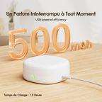 AromaGlow Diffuseur d'aromathérapie rechargeable sans eau