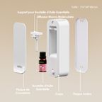 AromaGlow Diffuseur d'aromathérapie mural sans eau