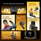 SpaceBuds Air Freefire 38 Hours Smart Finder True Wireless Earbuds